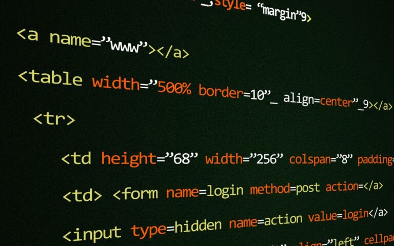 tableau html sans framework