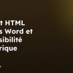 Export HTML depuis Word et accessibilité numérique