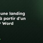 Créer une landing page à partir d’un fichier Word