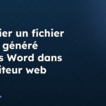 Modifier un fichier HTML généré depuis Word dans un éditeur web
