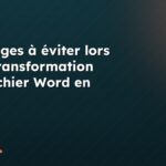 Les pièges à éviter lors de la transformation d’un fichier Word en HTML