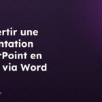 Convertir une présentation PowerPoint en HTML via Word