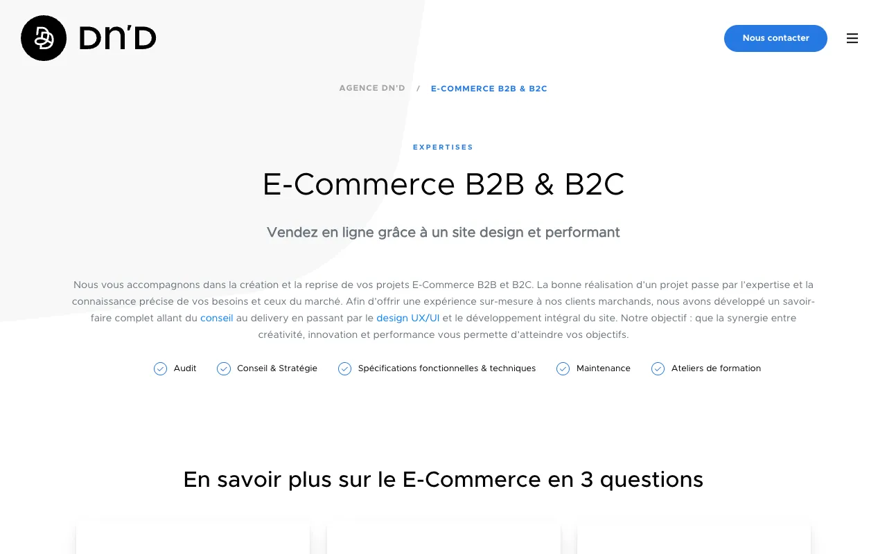 Page de l’offre sur le site de Dn’D