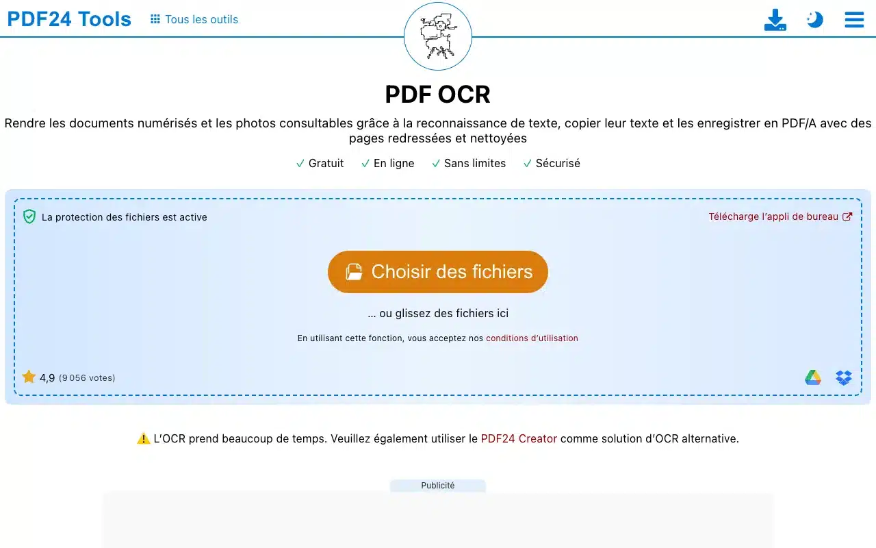 Page de l’offre sur le site de PDF24