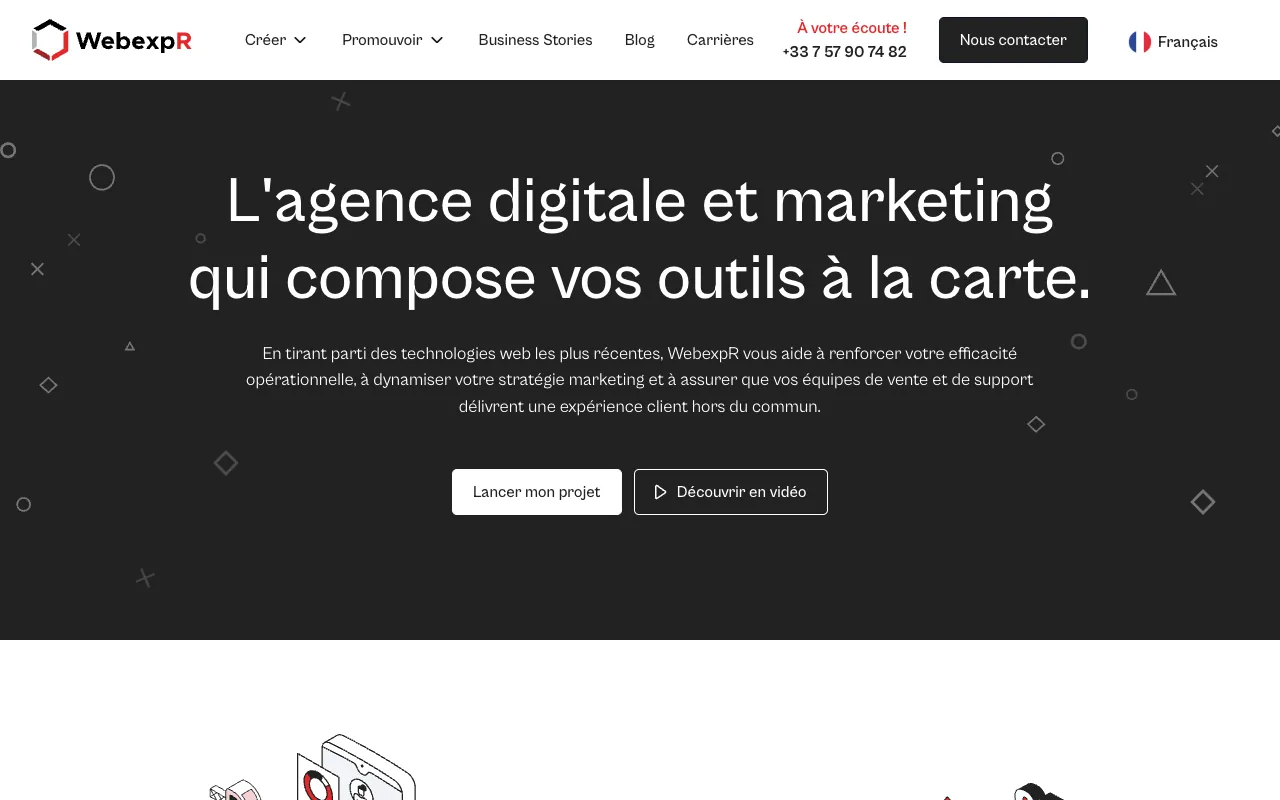 Page d’accueil du site de WebexpR