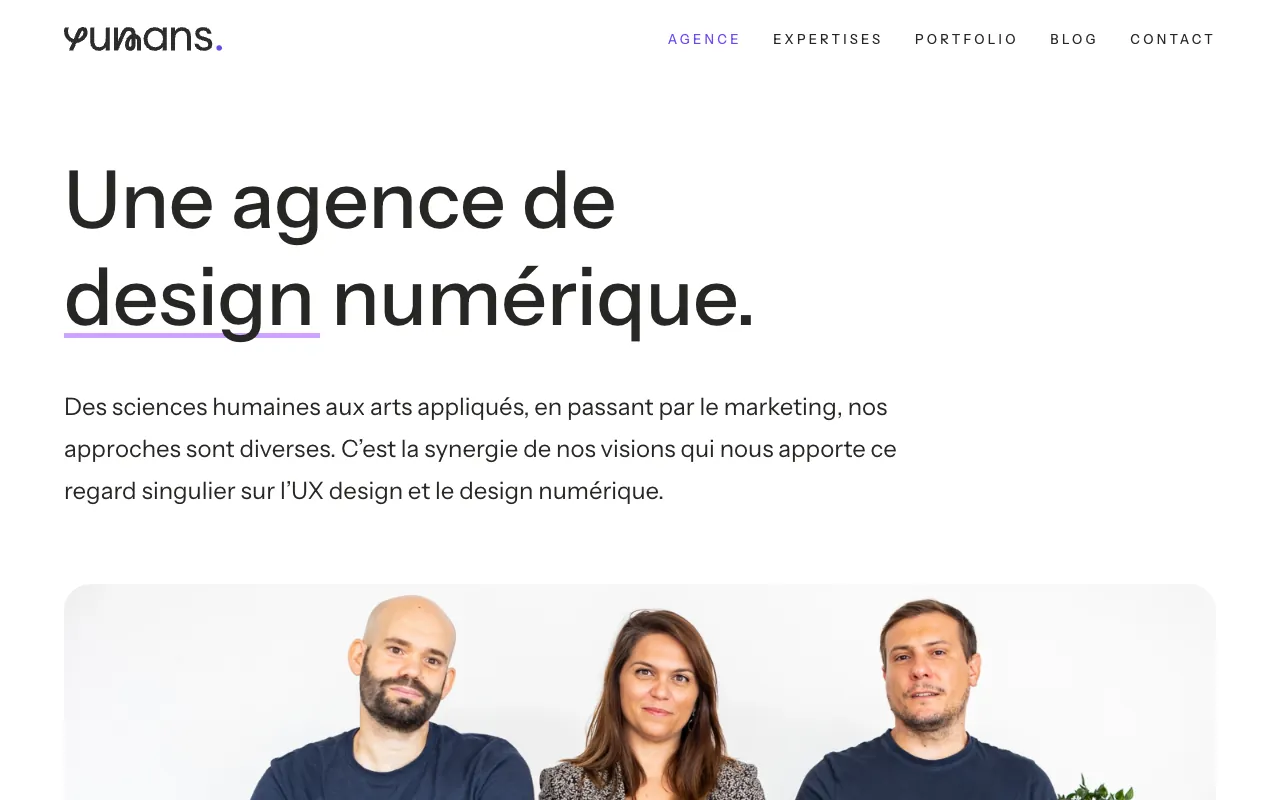 Page de l’offre sur le site d’Yumans